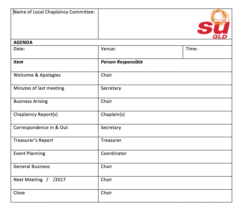 LCC Meeting Agenda